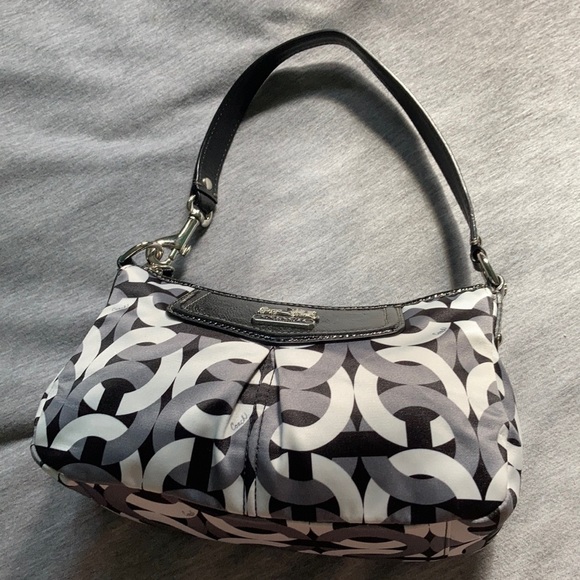 Coach Handbags - black, grey, white coach bag